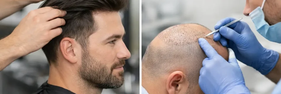 Non Surgical Hair Replacement vs Transplant