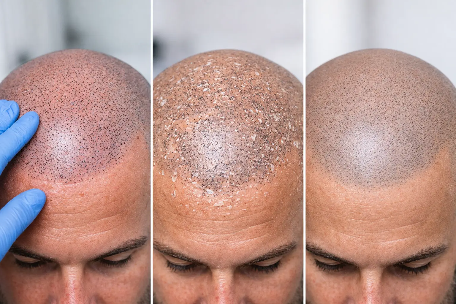 Scalp Micropigmentation Healing Stages