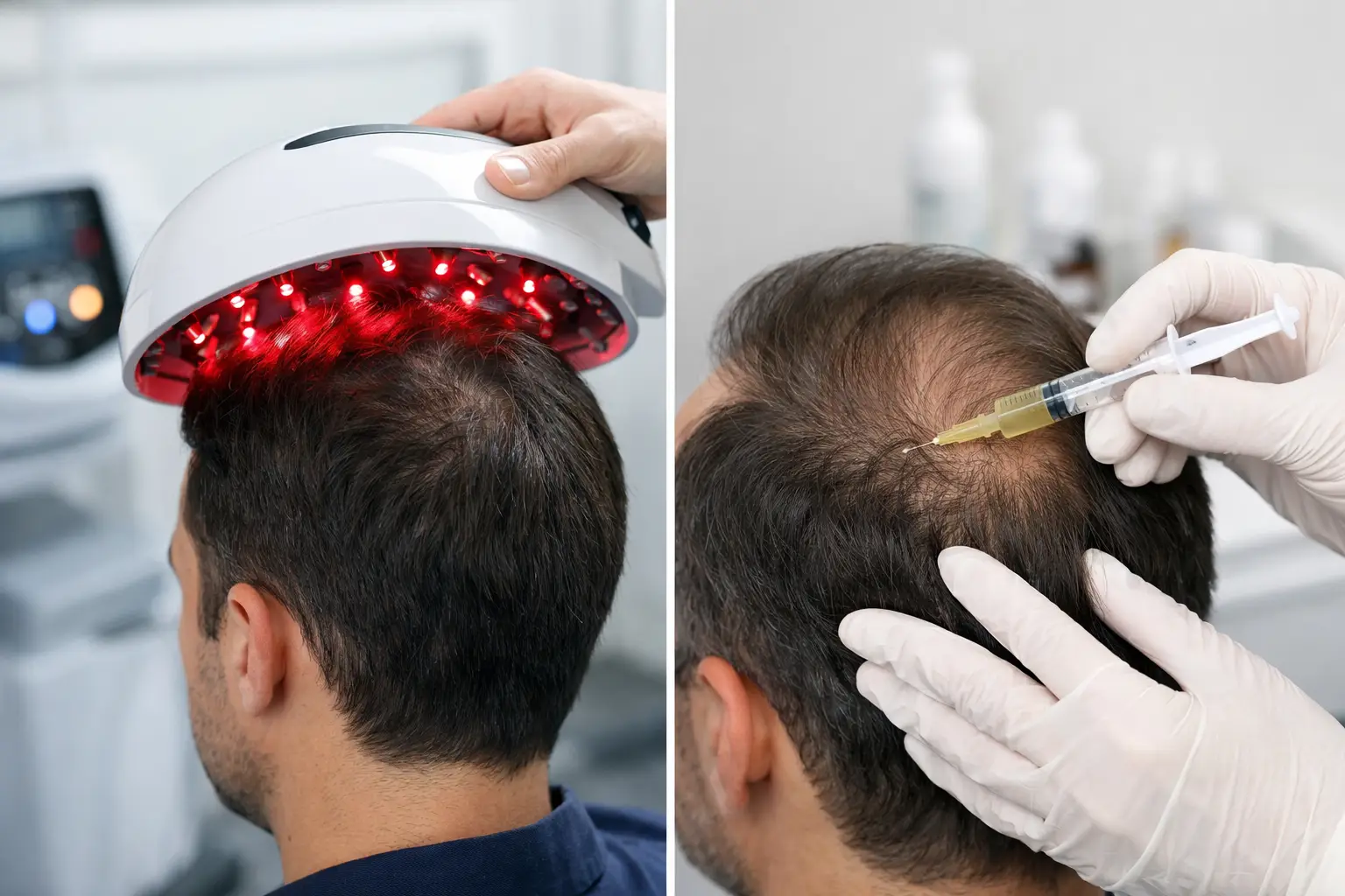 Laser Therapy vs Mesotherapy for Hair Loss