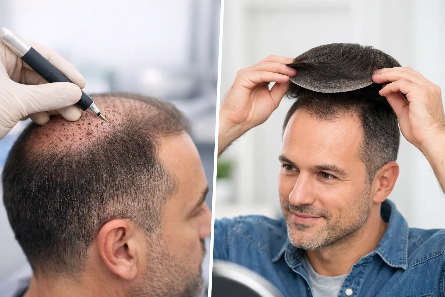 Hair Transplant Versus Hair System: Which Fits?