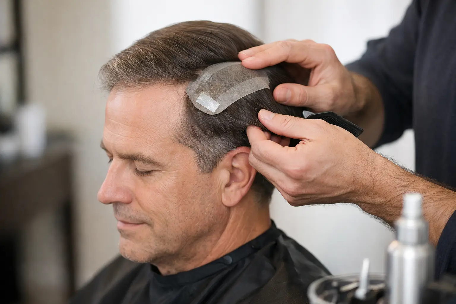 How to Secure a Toupee for a Natural Hold